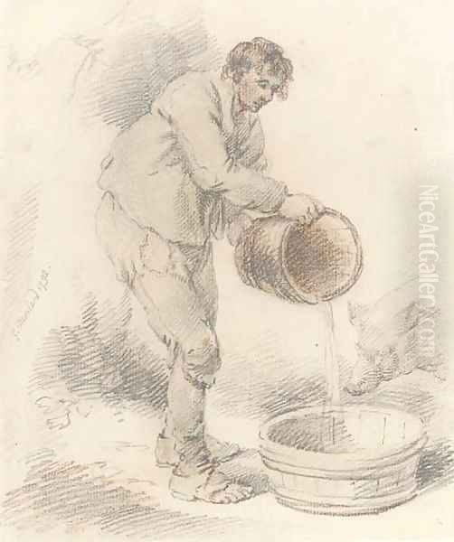 Filling the trough - view 1