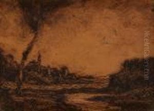 - "veduta Di Paese" - by Benedetto Ghivarello