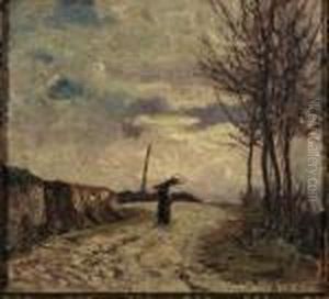 "tramonto In Collina" 20.3.1930 by Benedetto Ghivarello