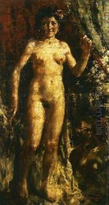 Female Nude by Antonio Mancini