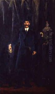 Portrait of Otto Messinger by Antonio Mancini