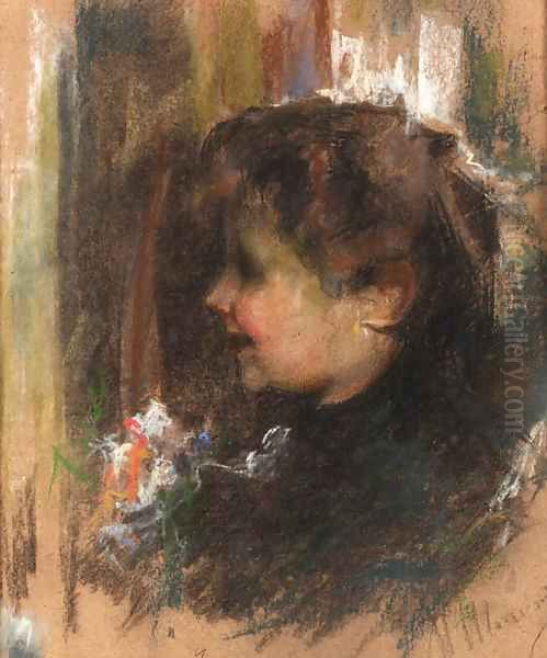 A glad young lady - view 1