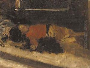 Il ragazzino addormentato by Antonio Mancini