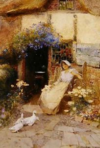 At the Cottage Door 1913