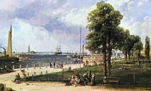 New York Harbor and Battery by Andrew Melrose
