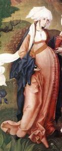 The Visitation (detail-1) 1506 by Master M.S.
