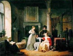 A Nursery Scene by Jean-Baptiste Mallet
