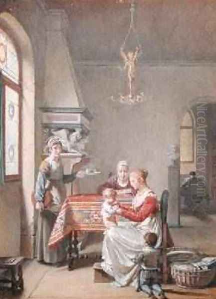 Mother with her Children in an Interior 1830 - view 1