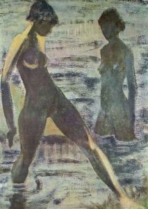 Large bathers by Otto Mueller