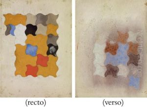 Abstraktion In Gold (recto Und Verso)