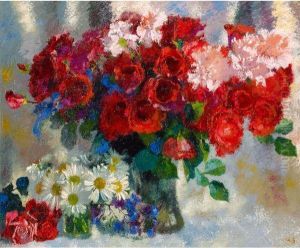 Rote Rosen by Augusto Giacometti