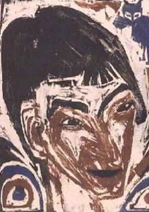 Portrait of Otto Mueller 1874-1930 by Otto Mueller