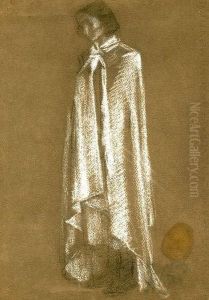 Gewandstudie, Weibliche Figur by Augusto Giacometti