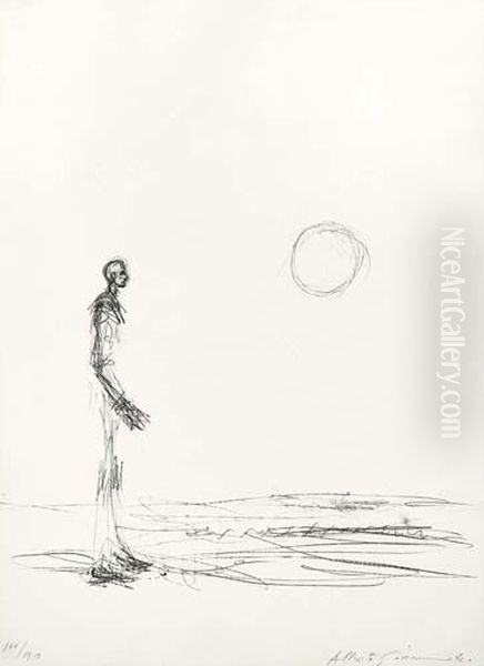 Homme Debout Et Soleil. 1963. - view 1