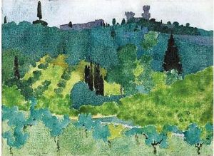 Near Florence by Augusto Giacometti