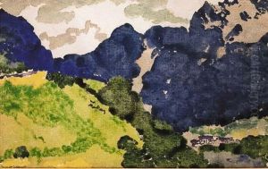 Blaue Berge by Augusto Giacometti