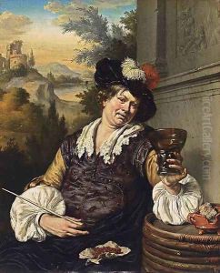 A Seated Man 1688 by Willem Van Mieris Leiden