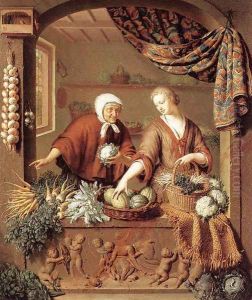 The Greengrocer 1731 by Willem Van Mieris Leiden