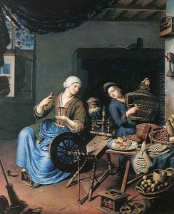 The Spinner by Willem Van Mieris Leiden