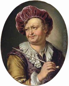 Man with Pipe 1710 by Willem Van Mieris Leiden