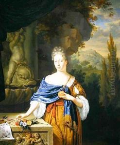 A portrait of Dina Bye 1705