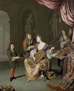 The Lute Player 1711 by Willem Van Mieris Leiden
