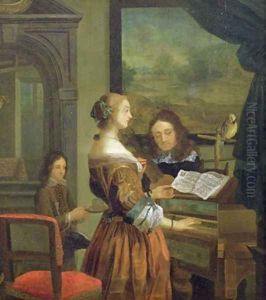 The Music Lesson by Willem Van Mieris Leiden