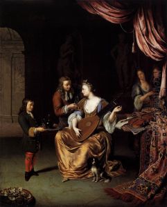 The Lute Player by Willem Van Mieris Leiden
