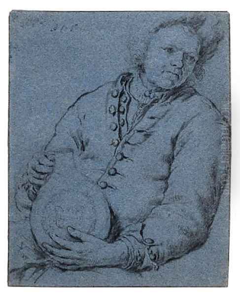 A Man holding a Jug - view 1