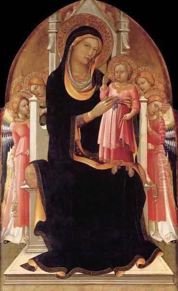Virgin and Child Enthroned with Six Angels 1415-20 - view 1