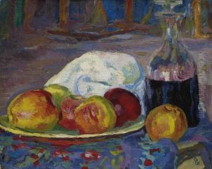 Stillleben Mit Apfeln by Giovanni Giacometti