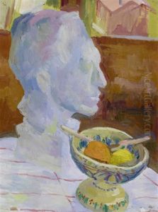 Still Life With Sculpture (portrait Of Alberto Giacometti)