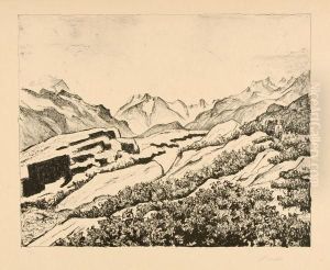 Fruhling In Denengadiner Bergen - Blick Ins Fornotal Bei Maloja