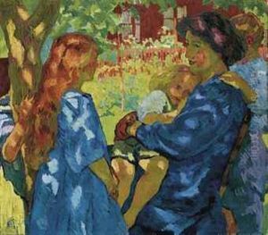 Sotto Il Sambuco (unter Dem Holunder) by Giovanni Giacometti