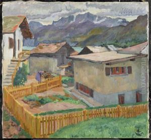In Capolago, View Of Corvatsch