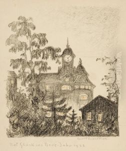 Das Verlagshaus<der Bund> In Bern by Giovanni Giacometti