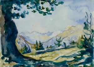 Gebirgslandschaft by Giovanni Giacometti