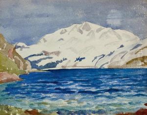 Piz Corvatsch Und Silsersee by Giovanni Giacometti