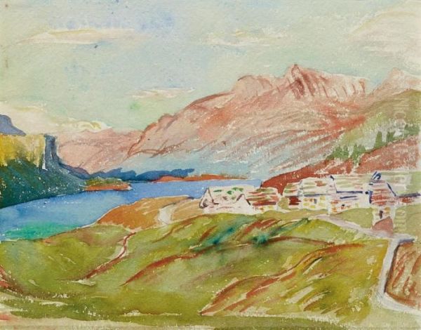 Capolago Mit Silsersee - view 1