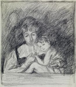 Mutter Und Kind (annetta Und Bruno) by Giovanni Giacometti