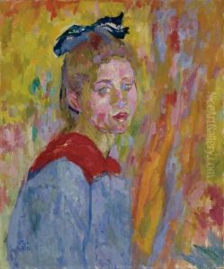 Bildnis Luisa Pifrader by Giovanni Giacometti