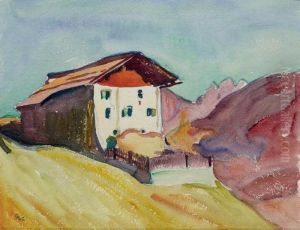 Bundnerhaus Bei Davos by Giovanni Giacometti