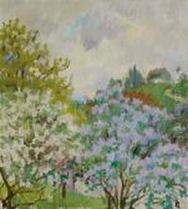 Paesaggio Primavera by Giovanni Giacometti