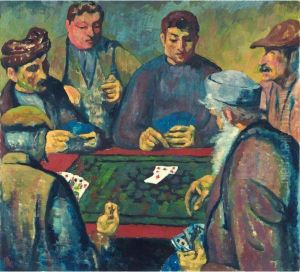 Die Kartenspieler by Giovanni Giacometti