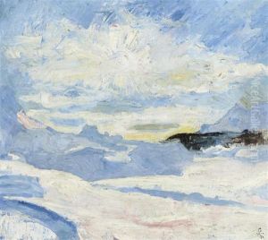 Winter Landscape Near Maloja by Giovanni Giacometti