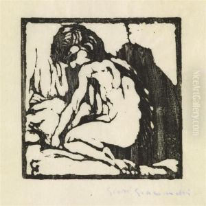 Kniender Kinderakt Nach Links by Giovanni Giacometti