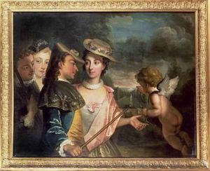 An Allegory of Courtship by Philipe Mercier