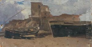 Boote Am Strand by Giovanni Giacometti
