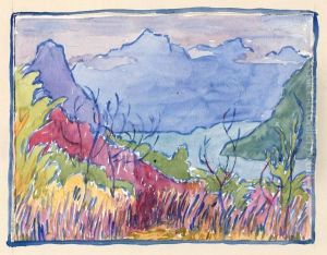 Am Luganer See by Giovanni Giacometti