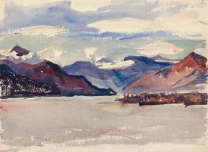 See- Und Gebirgslandschaft Im Engadin by Giovanni Giacometti